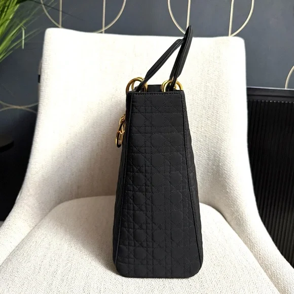 Authentic Christian Dior Lady Dior bag gold charms - Picture 8 of 16